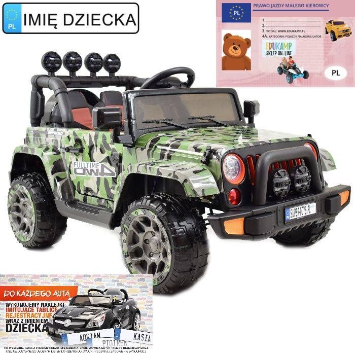 JEEP na akumulator 4x4 na akumulator 4X4 EVA Ecoskóra 7588