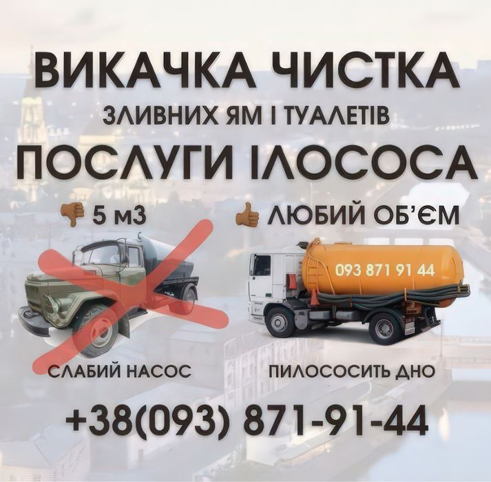 Ассенизатор Выкачка сливных выгребных ям