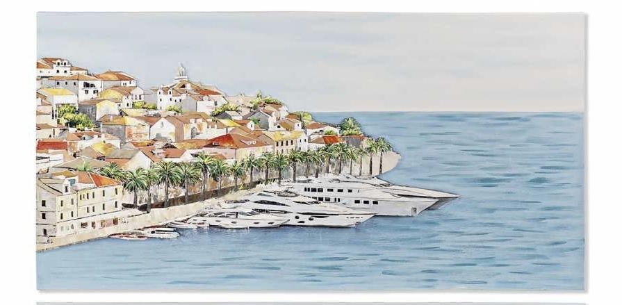 Quadro retangular em tela 3D