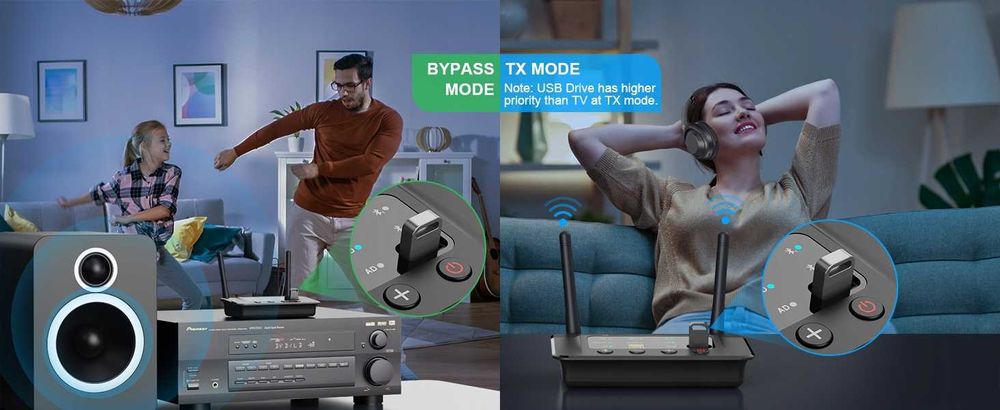 1Mii B03S  Ulepszony nadajnik-odbiornik Bluetooth 5.3