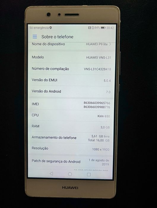 Huawei P9 Lite Branco