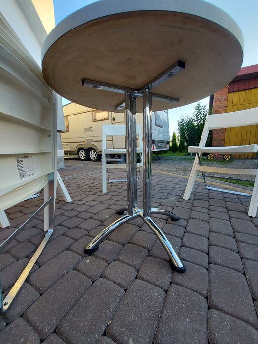 Zestaw ogrodowy. 6 krzeseł Ikea Sennik + stolik
