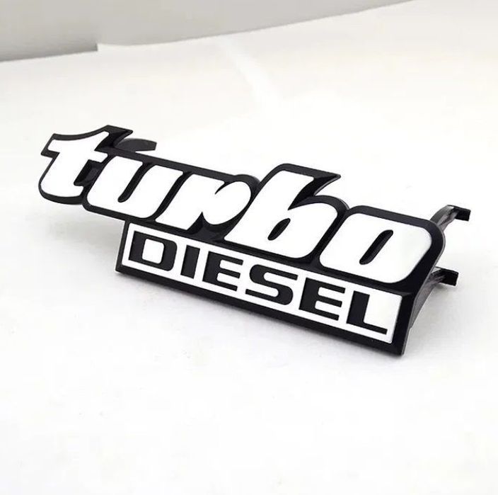 Lettering Turbo Diesel Volkswagen Golf 2 - grelha frontal