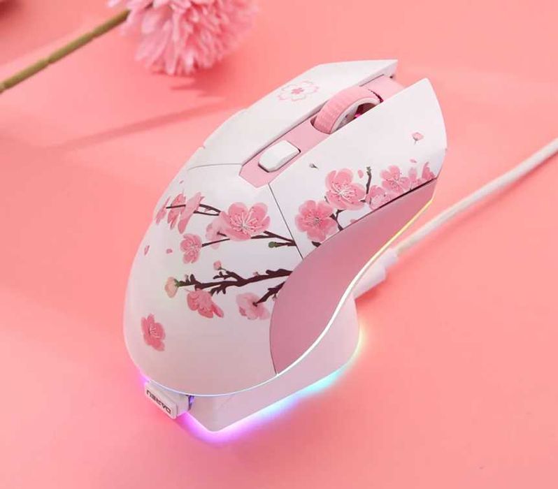 Рожева, чорна та синя мишки з док станцією  DAREU EM901X  | НОВІ