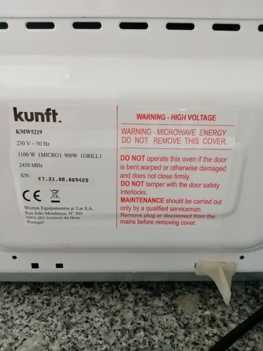 Microonda Kunft Branca