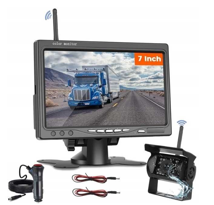 NHOPEEW Kamera Cofania Z Monitorem 7" IPS LCD A4007