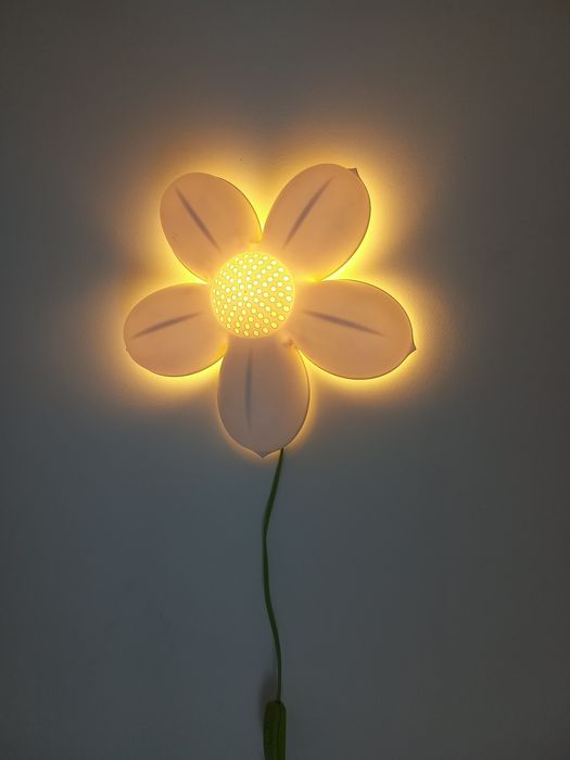 Candeeiro de Parede, Flor Branca