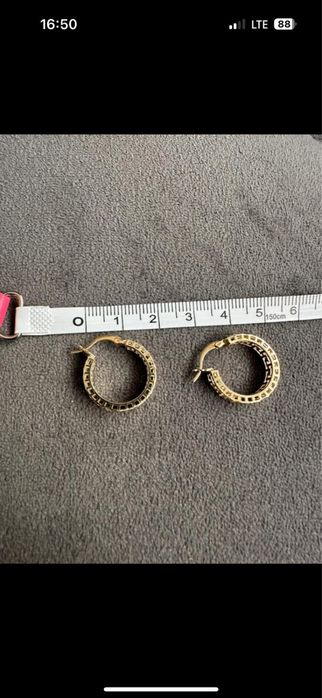 Kolczyki zlote 14 karat próba 585