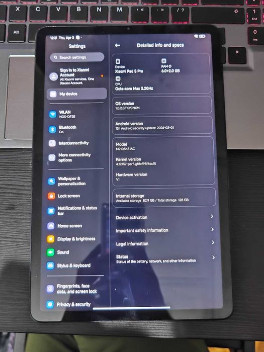 Xiaomi Pad 5 Pro 128GB em bom estado + capa original