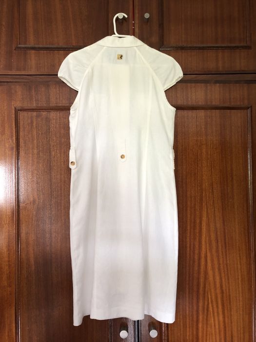 Vestido de verão branco Carolina Herrera