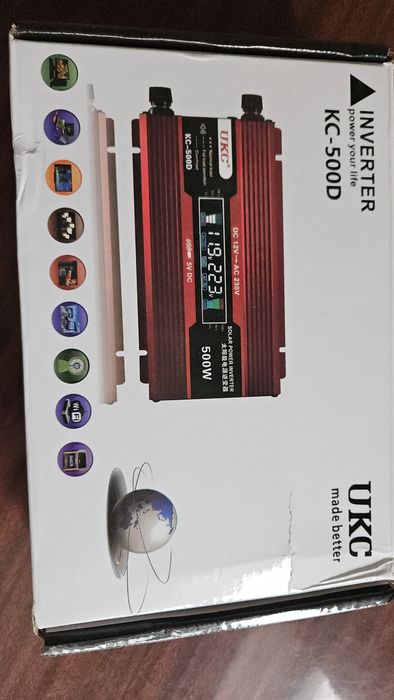 Інвертор UKC  AC/DC KC-500D 500W + lcd