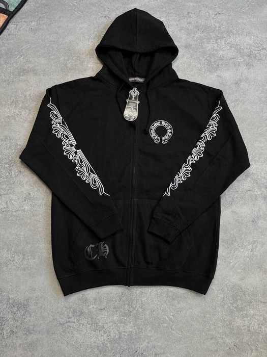 Оверсайз Зіп-Худі Chrome Hearts | Кофта Хром Хартс (Хром Хардс)