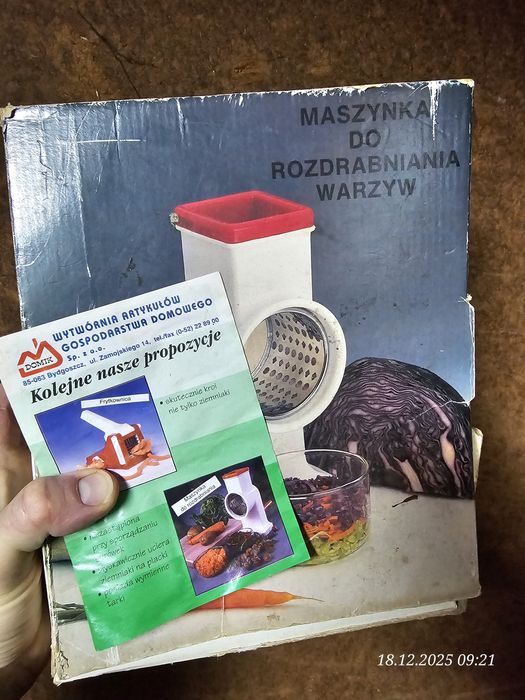 Maszynka do warzyw i owoców ręczna