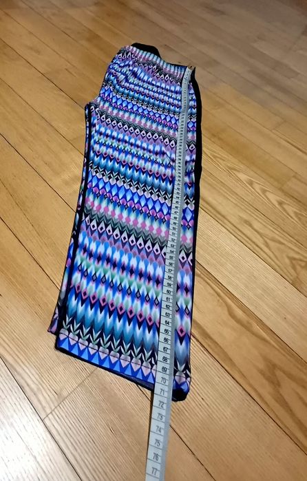 Legginsy skajkowe geometryczny wzór XL