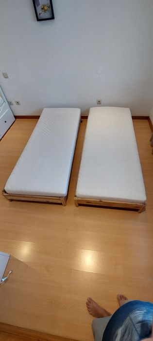 Camas Ikea Utake com colchões (2)