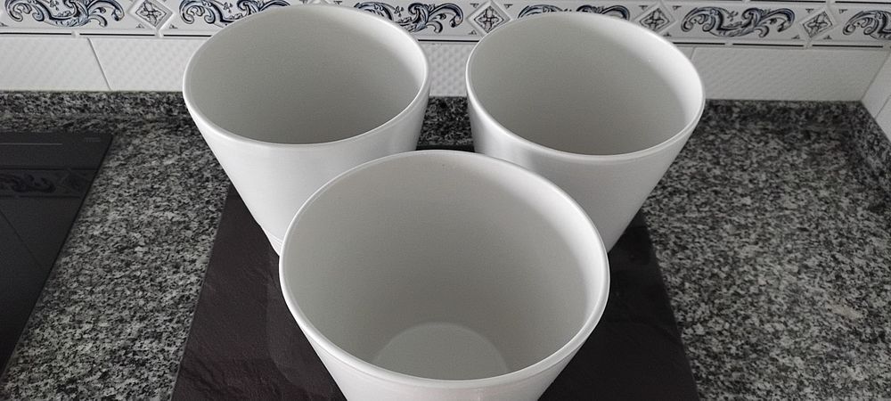 Vasos cerâmica conjunto 3