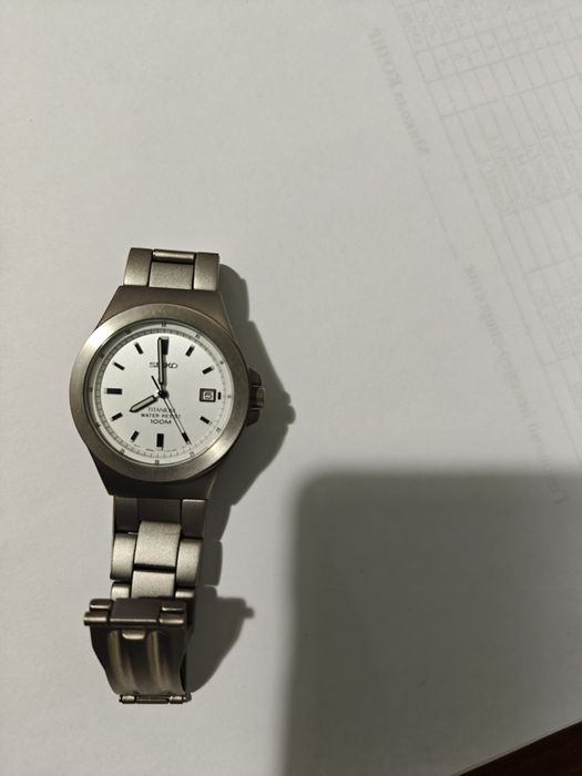 Часы премиум класса Seiko titanium 100м.