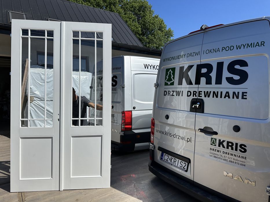 Drzwi wewnętrzne drewniane dwuskrzydlowe Hampton na kazdy wymiar