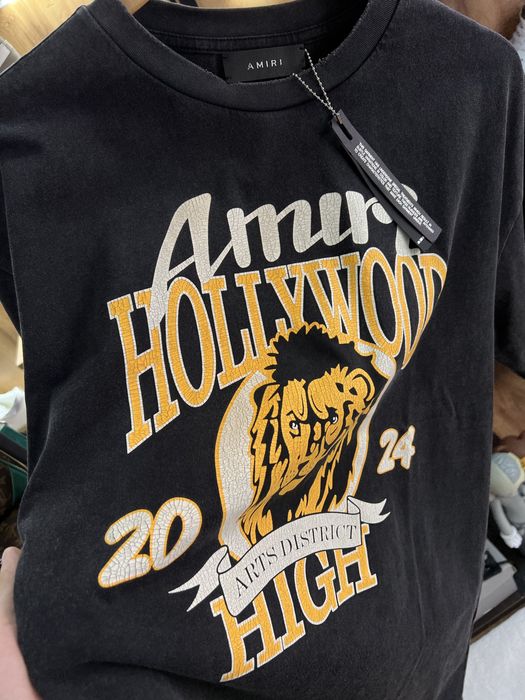 Футболка Amiri “Hollywood” Logo Faded Black