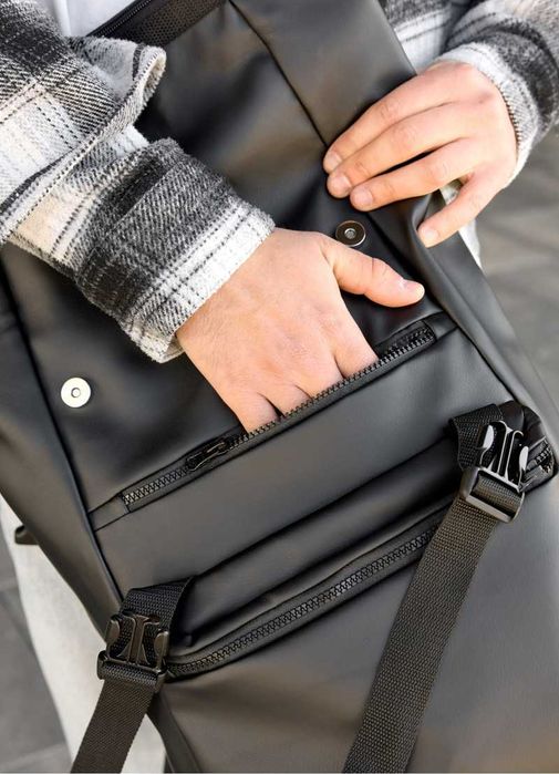 Качественный мужской рюкзак ROLLTOP ZARD Цвет: черный