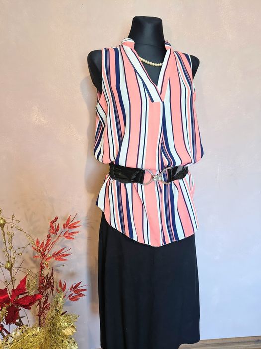 Lekka zwiewna elegancka bluzka r. XL