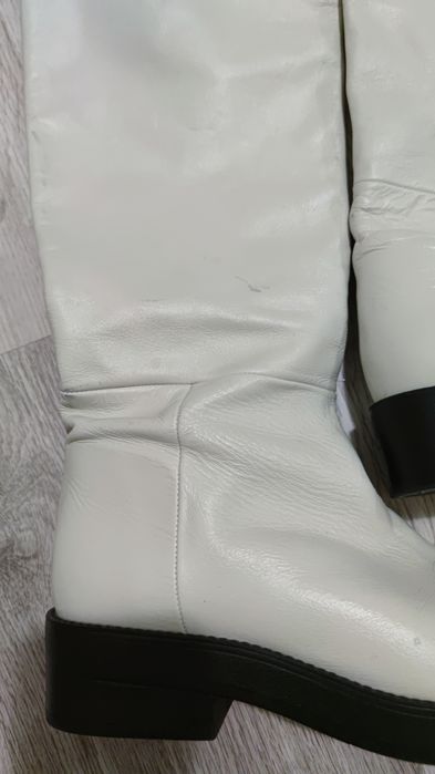 Чоботи Zara шкіряні