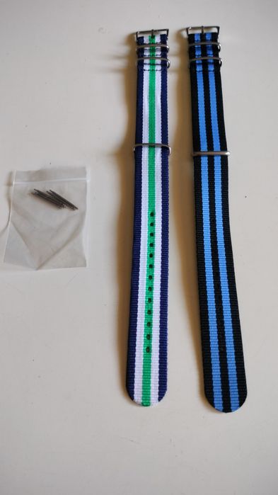 Pasek nato do zegarka  22mm nylon 2 sztuki + teleskopy