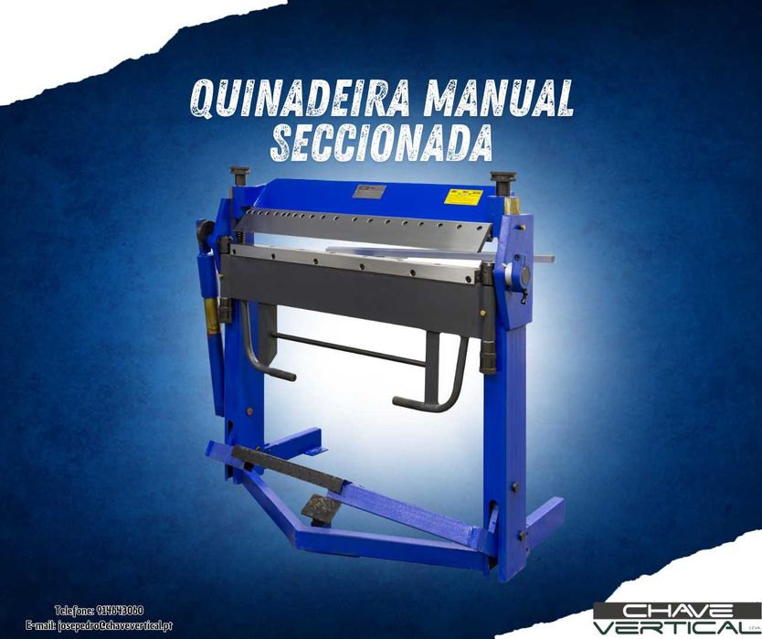 Quinadeira Manual Seccionada 1020 mm Esp. 2 mm      JR19