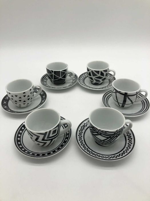 Filiżanka Excelsa Platinum porcelana 70 ml 6 szt.