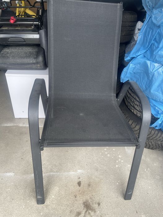 Krzeslo ogrodowe czarne