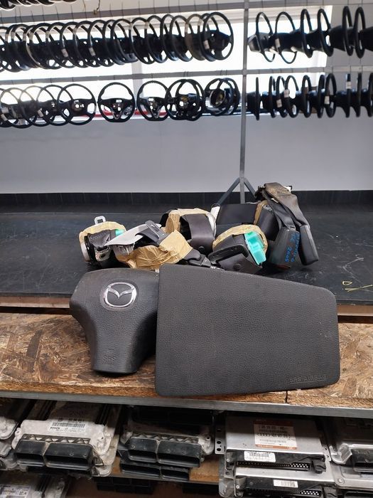 Airbags volante e passageiro e cinto Mazda 6 ano 2004