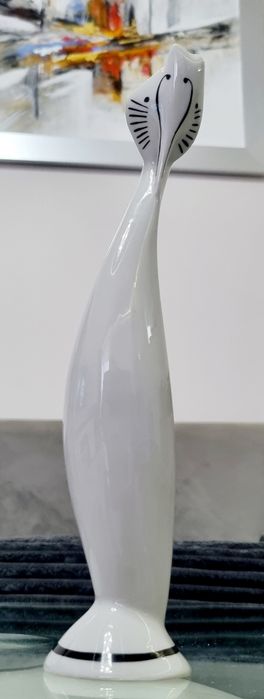 Sygnowana figurka Perkoz M. Naruszewicz Ćmielów 1957 r.