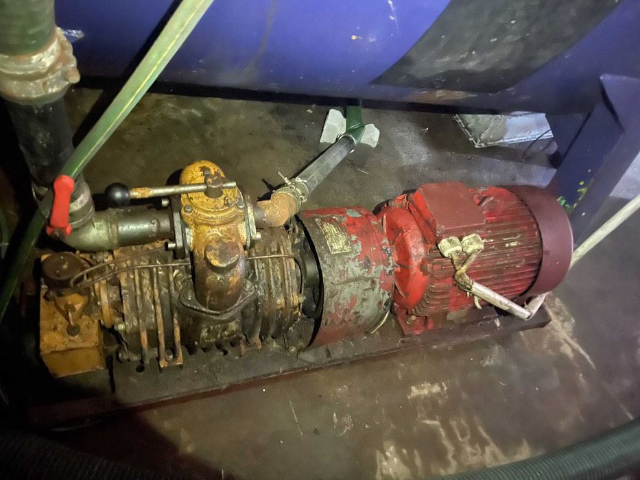 pompa vacum z silnikiem ścieków wody / odpadów 17 KW 1500 obr 210m3/h,