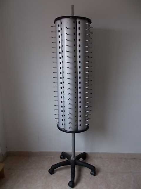 Expositor Giratório Chão Rodas Óculos Óptica Sol 126p Rotativo Suporte