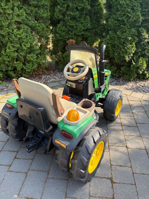 Traktor PEG PEREGO John Deere DUAL FORCE z przyczepą