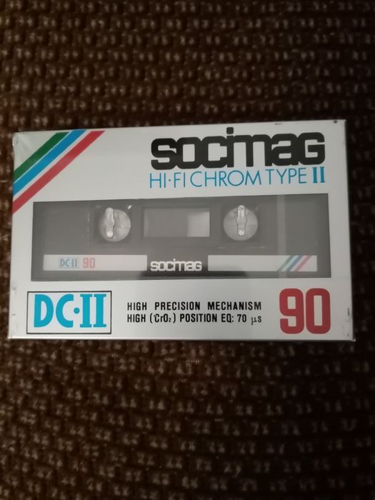 Cassete audio Socimag DC-II virgem e selada