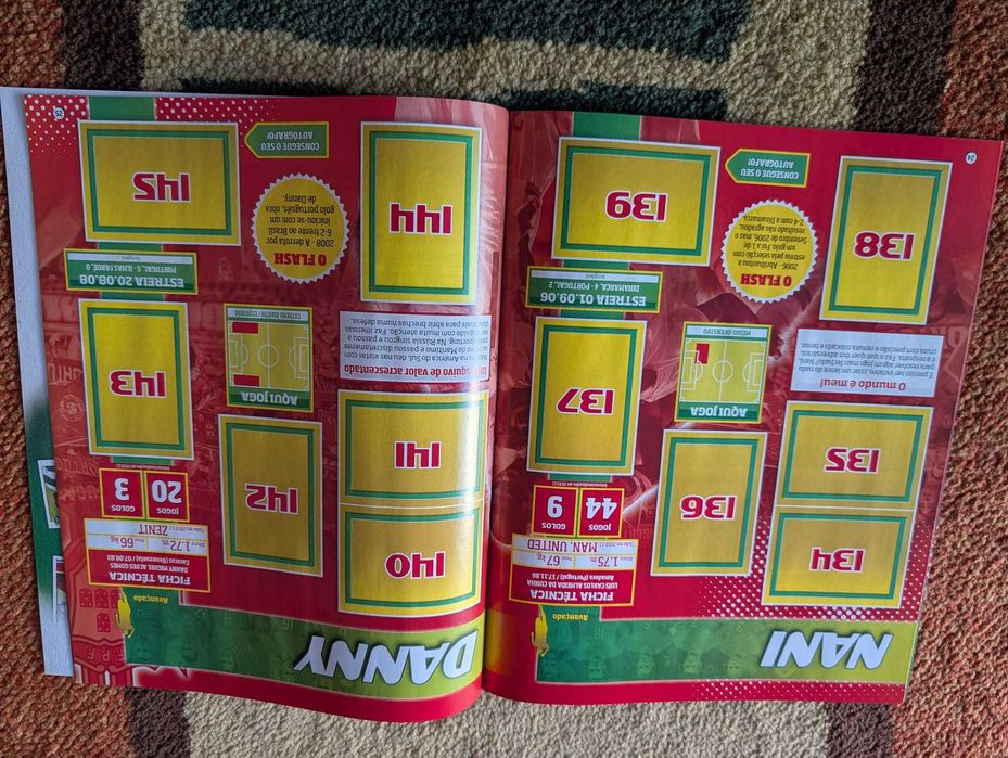 Coleção Incompleta Panini Portugal de Ouro 2011