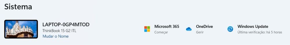 Laptop Lenovo 11th gen intel(r) core(tm) i7 - 1165g7  usado