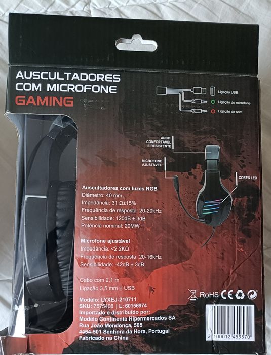 Auscultadores Gaming