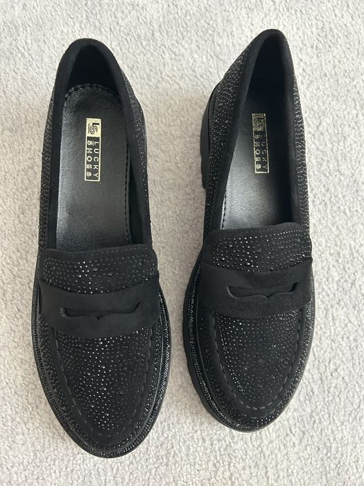 Półbuty damskie czarne