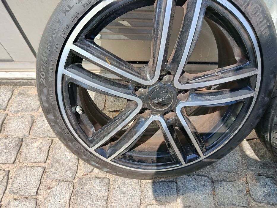 Jantes 18 Brock 5*112 com dois pneus 225/45/18