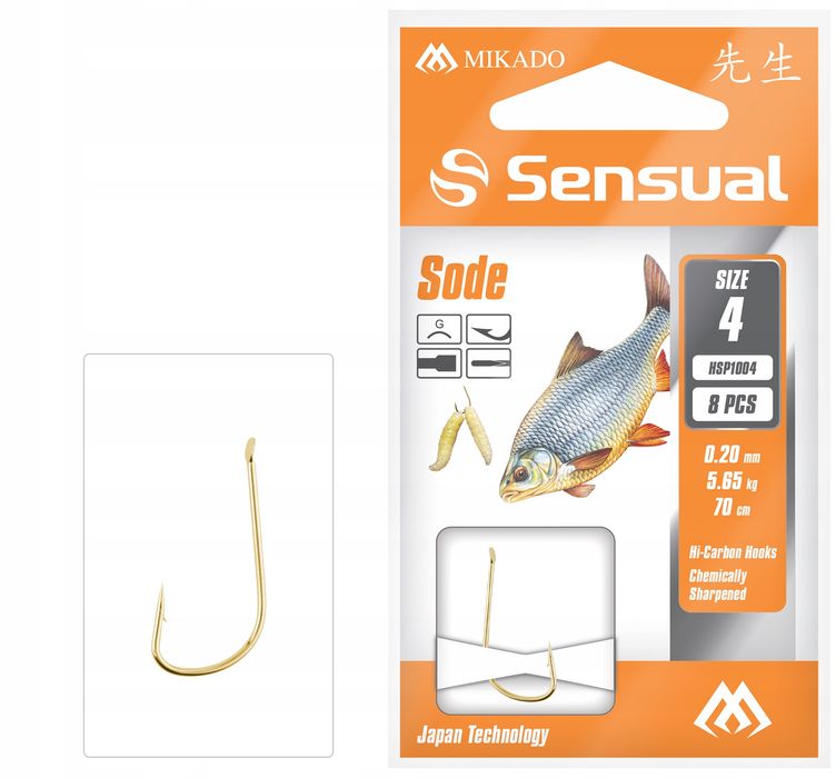 PRZYPONY WIĄZANE - SENSUAL - SODE nr 10 G / żyłka: 0.14mm/70cm