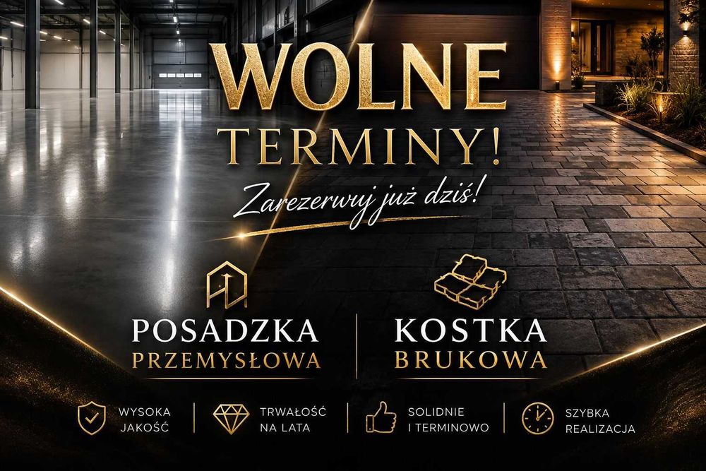 Posadzki przemysłowe i żywiczne podbudowa pod wylewkę Zacieranie betonu Hale garaż magazyn podjazdy betonowe luksusowe i nowoczesne wolne terminy