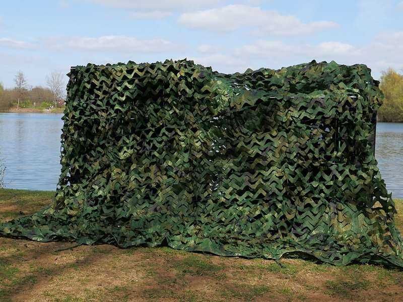 Siatka maskująca wojskowa • Osłona typu kamuflaż / Wymiar 4 x 5 m.