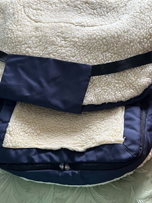 Зимовий конверт на овчині в коляску