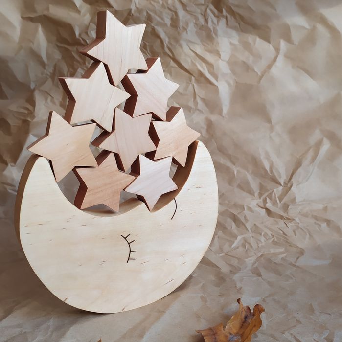 Балансир гра з дерева ручної роботи майстерні Еколенд