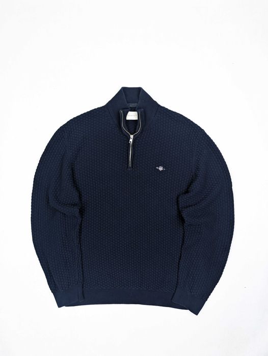 Gant granatowy sweter XXL męski logowany