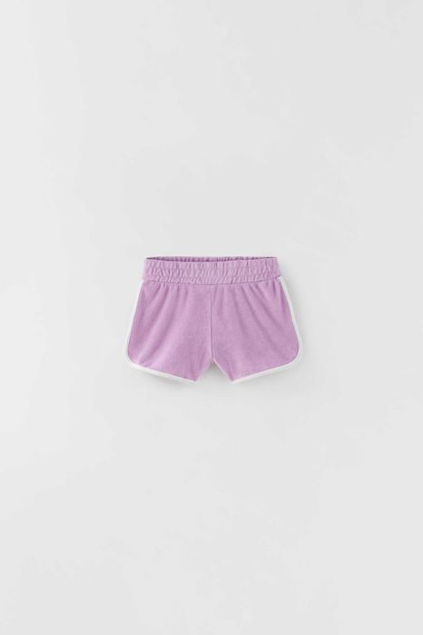 Zestaw top + spodenki ZARA 140 fioletowy