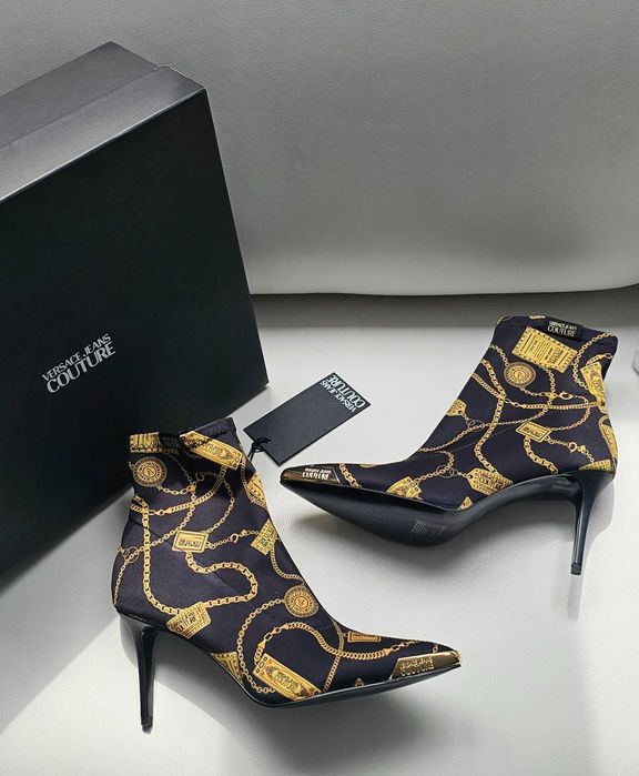 VERSACE orginalne botki roz 41