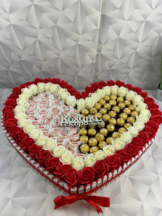 НАЙКРАЩА ЦІНА! Подарунковий бокс з цукерками/ подарунок для дівчини